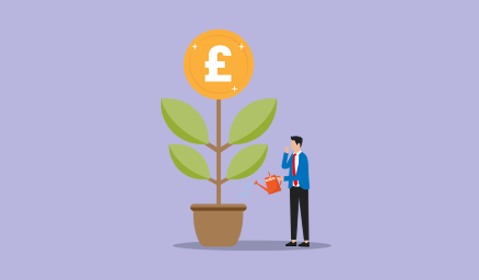 Man with money tree